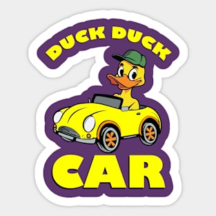 Duck Duck Car Sticker